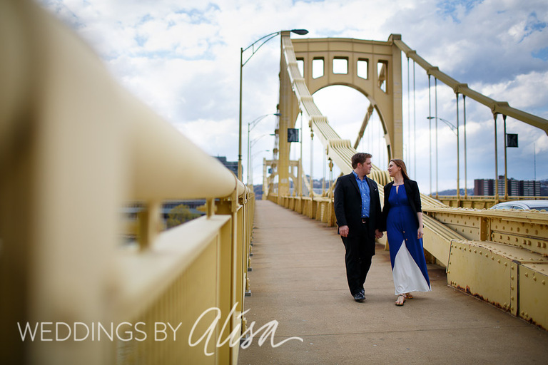 Roberto Clemente Bridge Wedding Engagement Photos