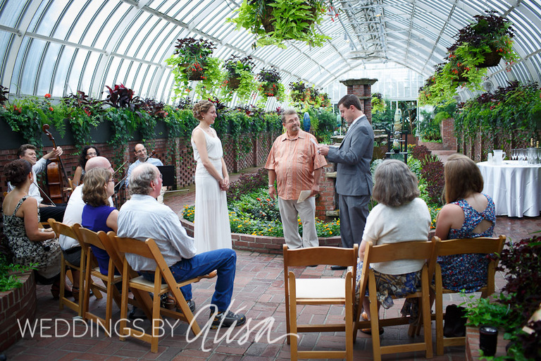 Phipps Conservatory Wedding Ceremony Pittsburgh