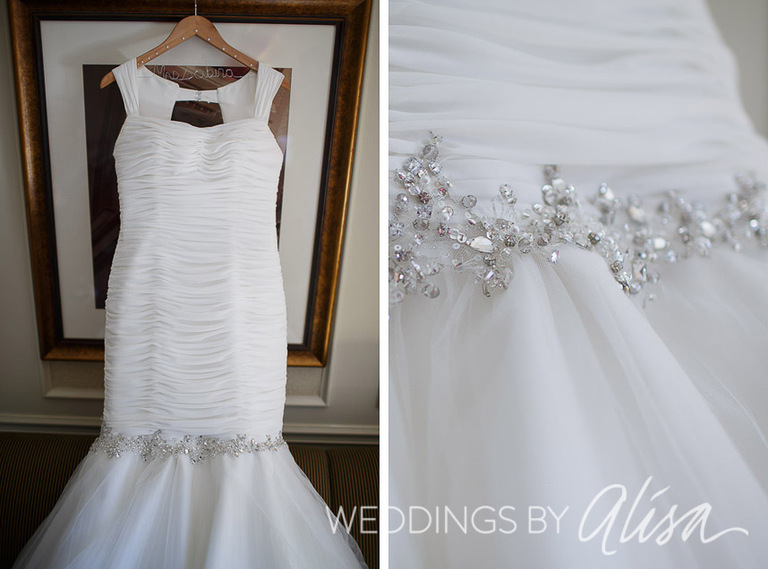 Pink and white wedding details in Pittsburgh