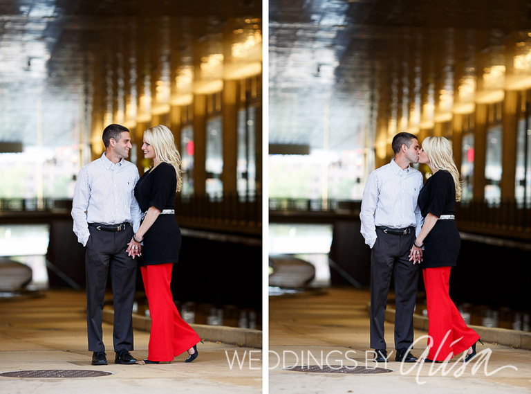 Fall in Downtown Pittsburgh Engagement photos