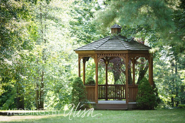 Summer wedding reception at Springwood