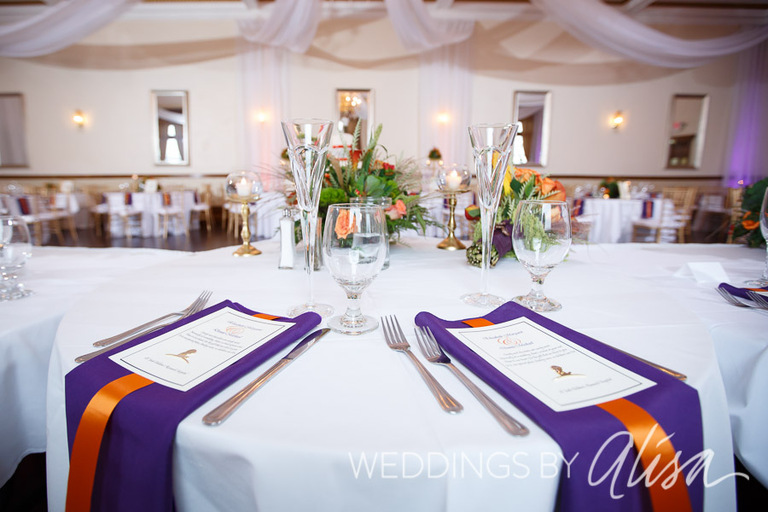Head table at Wedding Reception