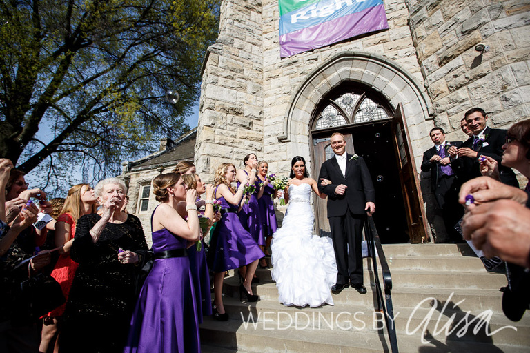 Bubble blowing at weddings