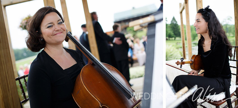 Live music for outdoor wedding ceremony in Pittsburgh