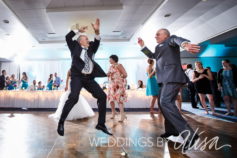 Doing the tarantella at a Pittsburgh Wedding Reception