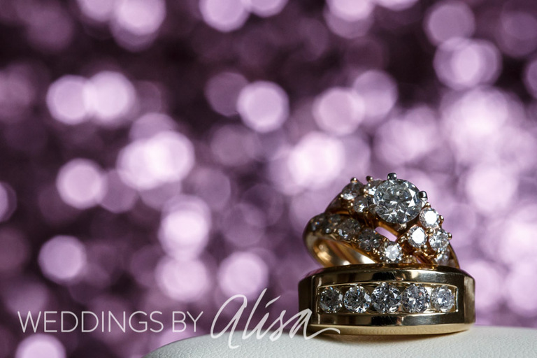 Glittery classy wedding ring photo
