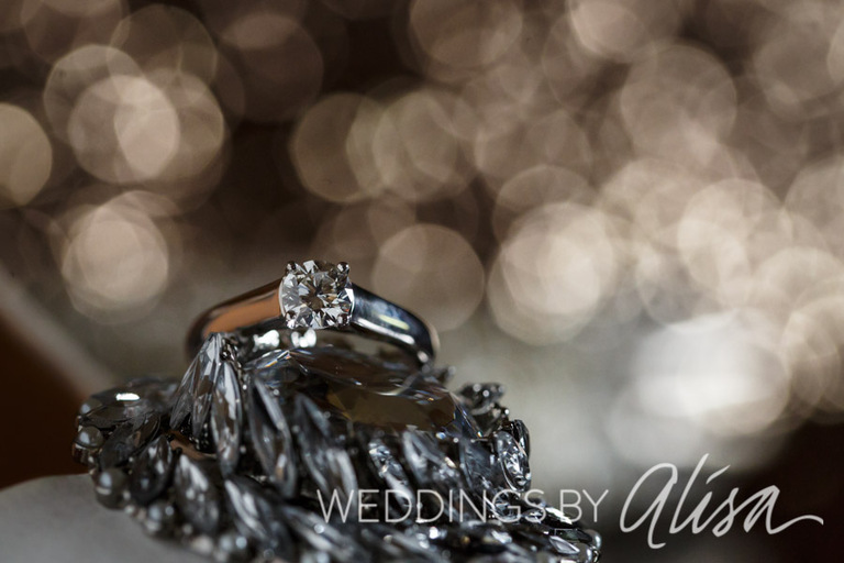 Glamorous wedding ring shot at PAA in Oakland