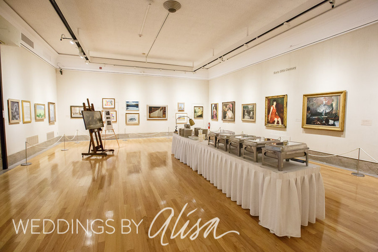 Wedding reception at Butler Art Institute in Youngstown