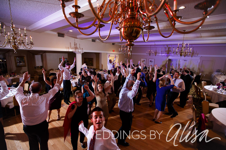 Dancing at Wedding Reception at Country Club in Pittsburgh