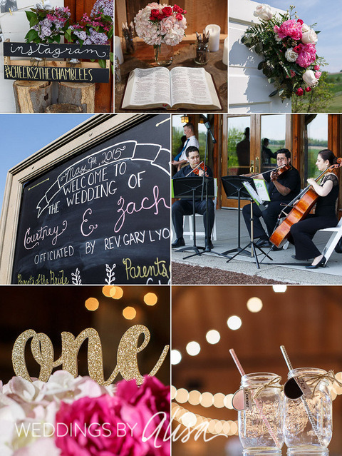 Pink Wedding Details 