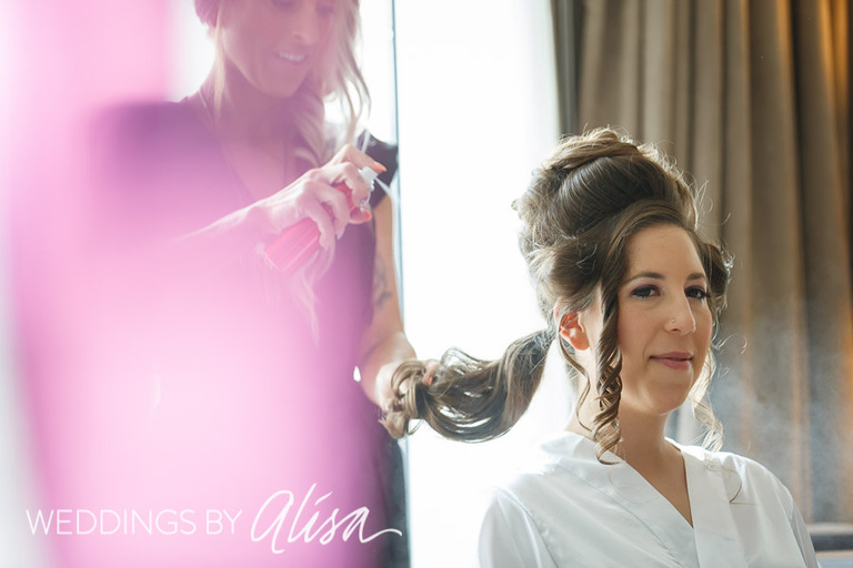 Bridal hair by Tease Salon in Pittsburgh