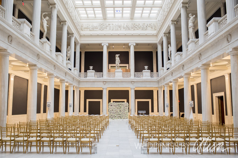 Carnegie Museum Hall of Sculpture Wedding Ceremony