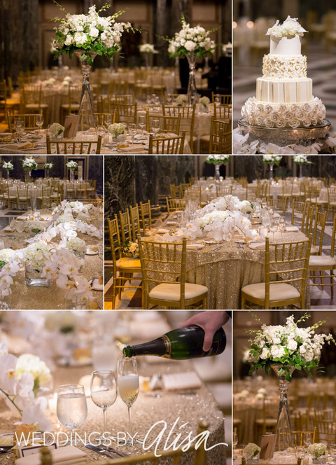 Gold and cream wedding colors