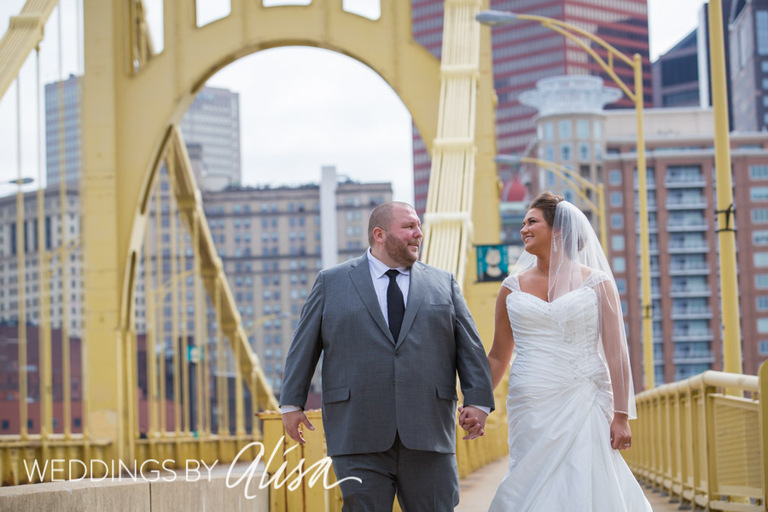 Yellow Bridge Wedding Photos in Pittsburgh