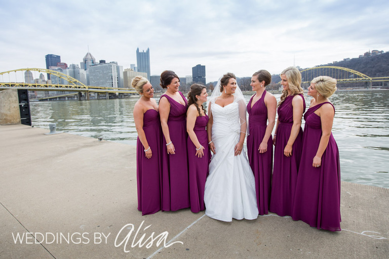Plum bridesmaids dresses Pittsburgh
