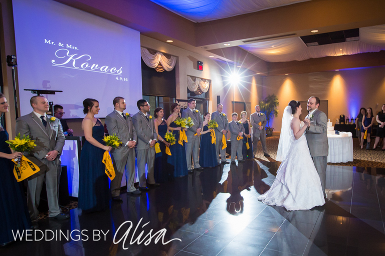 Wedding reception at Stratigos Banquet Centre