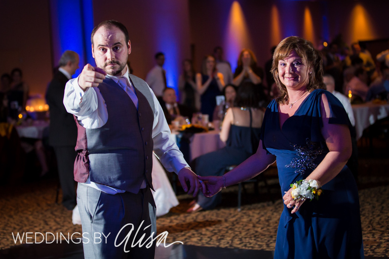 Mother Son dance at Pittsburgh Wedding