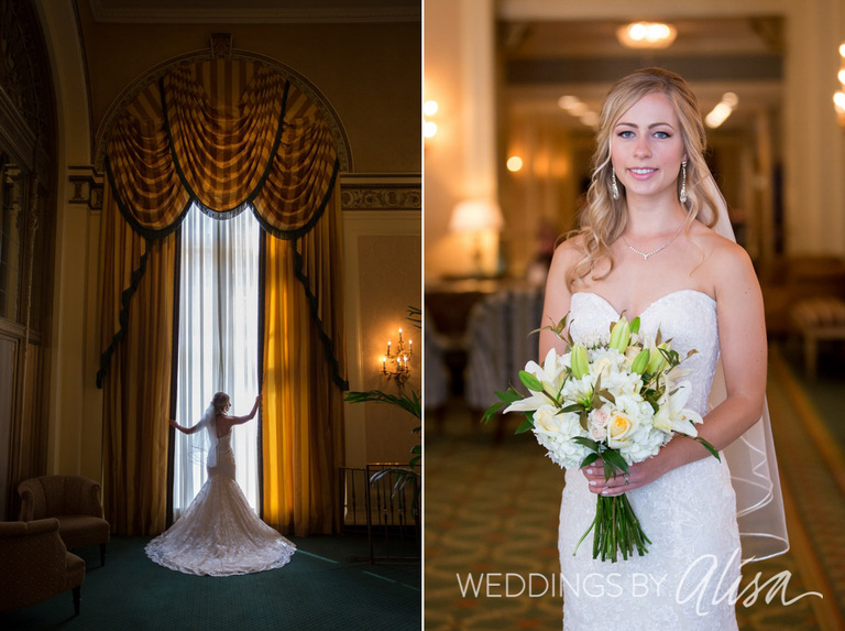 Omni William Penn Lobby Bride photos