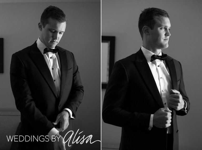 Groom getting ready for Pittsburgh Wedding Downtown Pittsburgh