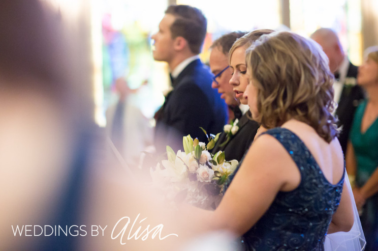 Praying at wedding in Pittsburgh