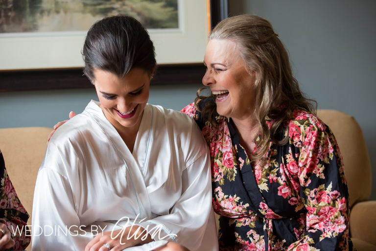 Bride and Mom on Wedding Day in Pittsburgh