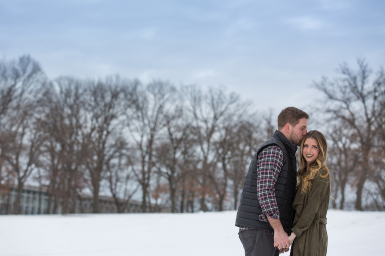 Engagement Snow Photos in Pittsburgh