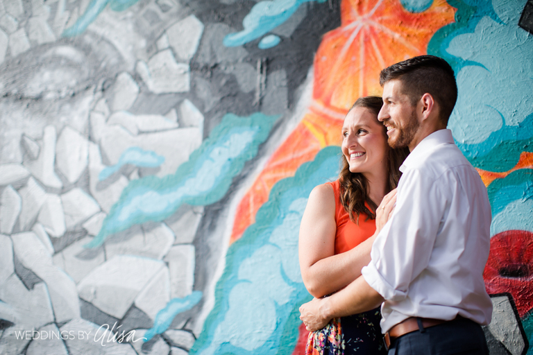 Urban Graffiti in Pittsburgh Engagement Session