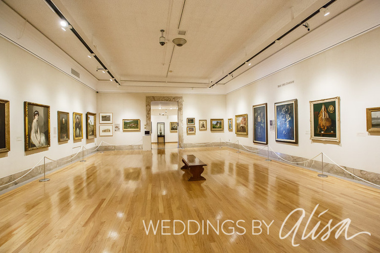 Wedding reception at Butler Art Institute in Youngstown