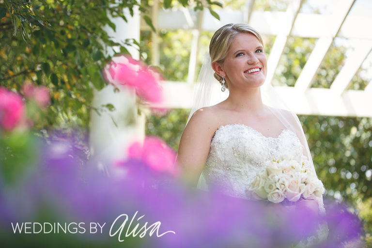 Priory garden wedding photos