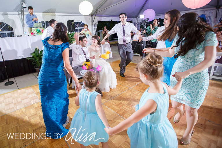 Energetic dancing at Pittsburgh reception
