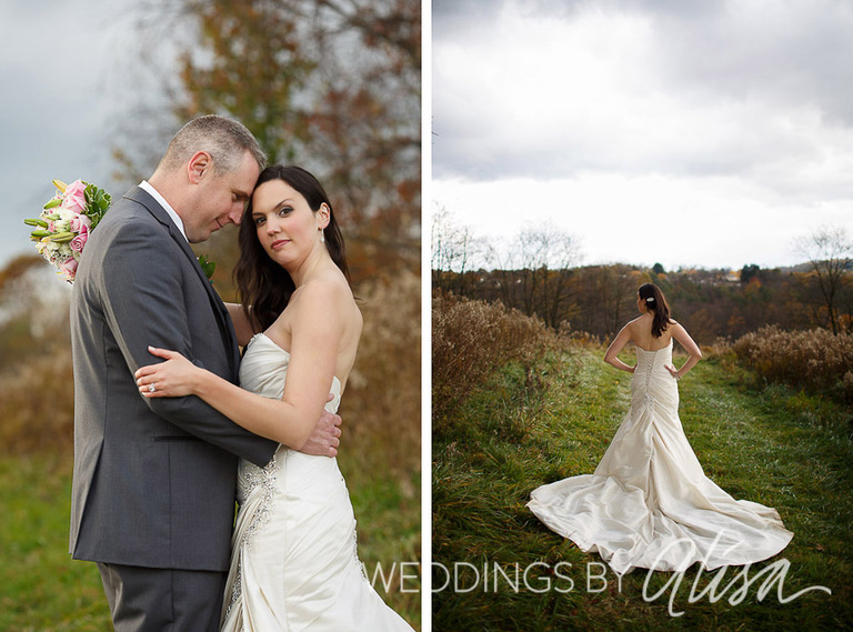 Late fall wedding on farm in Pittsburgh