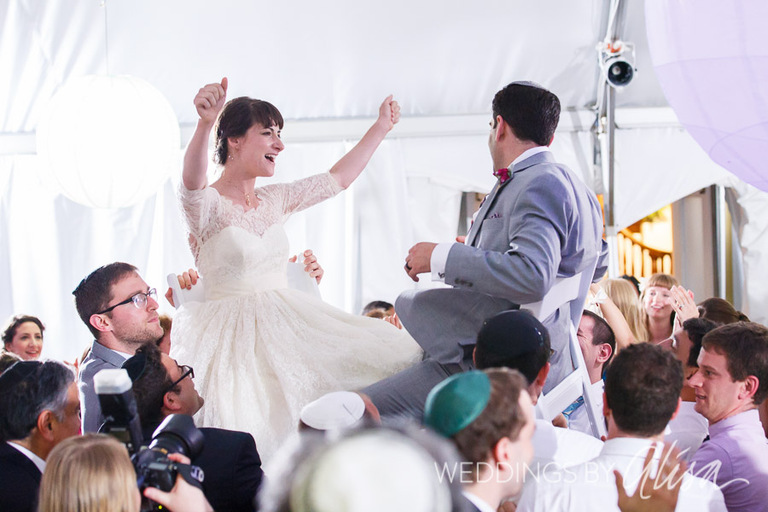 Hora dance at wedding reception 