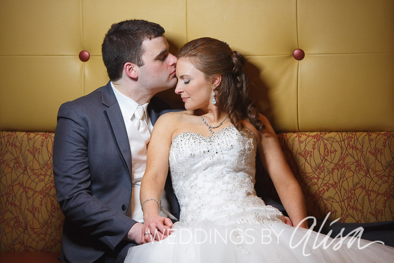 End of the night wedding portrait in Pittsburgh
