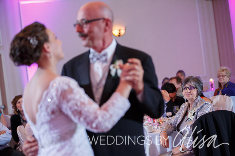 Father daughter dance at wedding reception in Pittsburgh