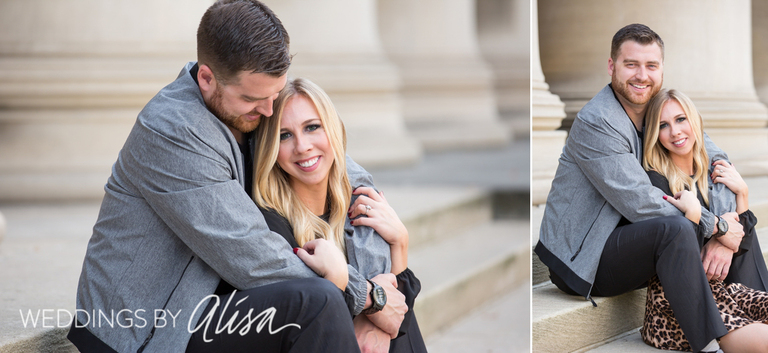 Pittsburgh Mellon Columns Engagement Photos