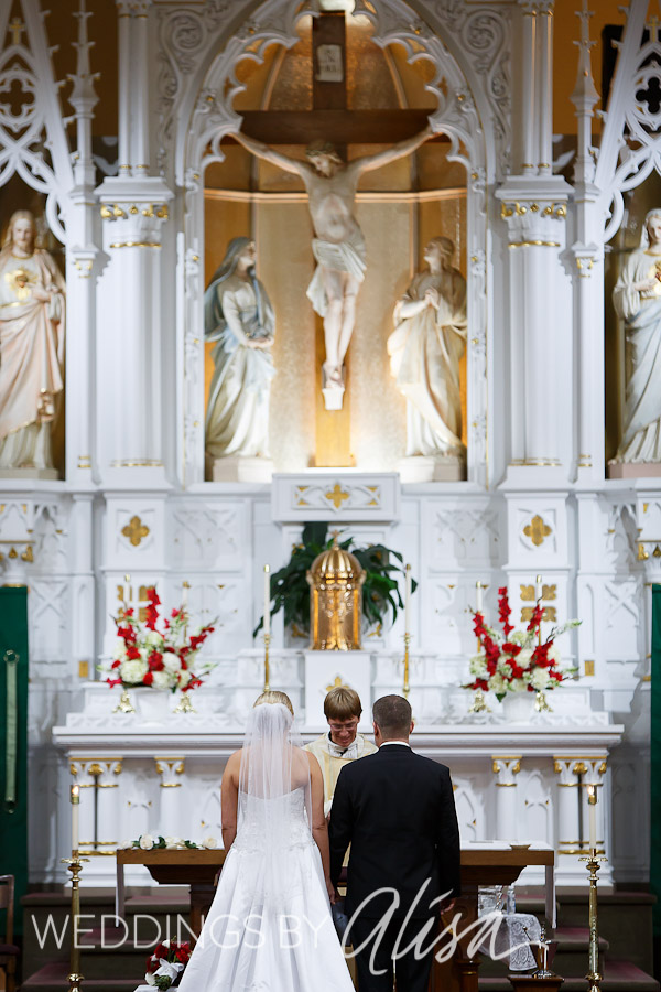 st-mary-on-the-mount-pittsburgh-wedding-photos-pictures-16 Picture of the bride and groom listening to the Homily at St. Mary's on the Mount Pittsburgh