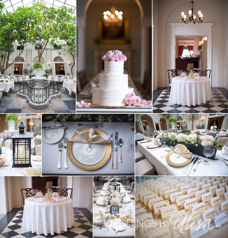 Pink and Cream wedding details at Fox Chapel Wedding