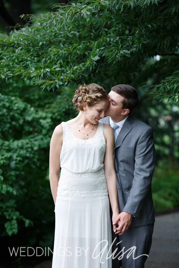 phipps-conservatory-wedding-photographer-27 Bride and Groom getting married in outdoor garden at Phipps