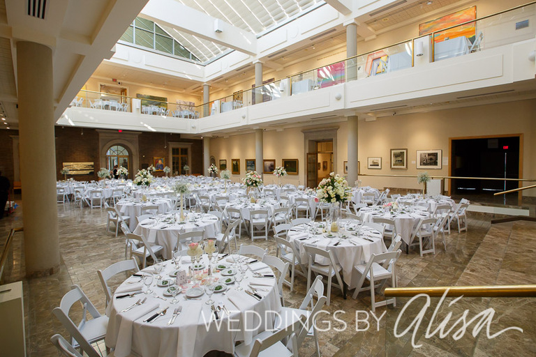 Wedding reception at Butler Art Institute in Youngstown