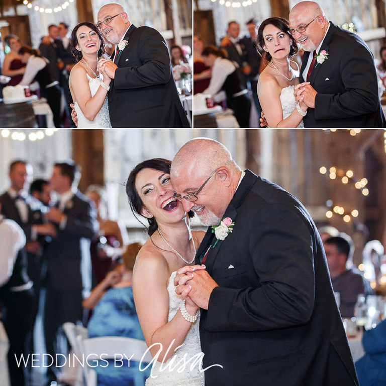 Father and Bride have first dance