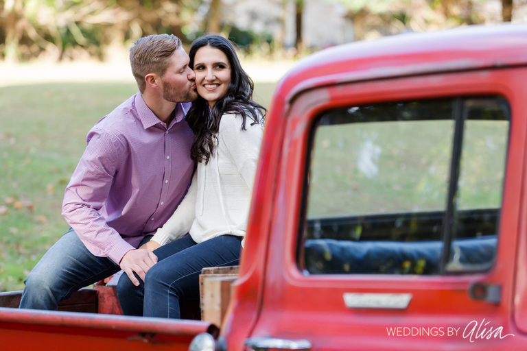 Truck in Engagement Photos