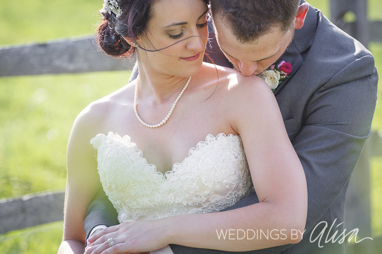 Candid wedding photos on farm in Pittsburgh