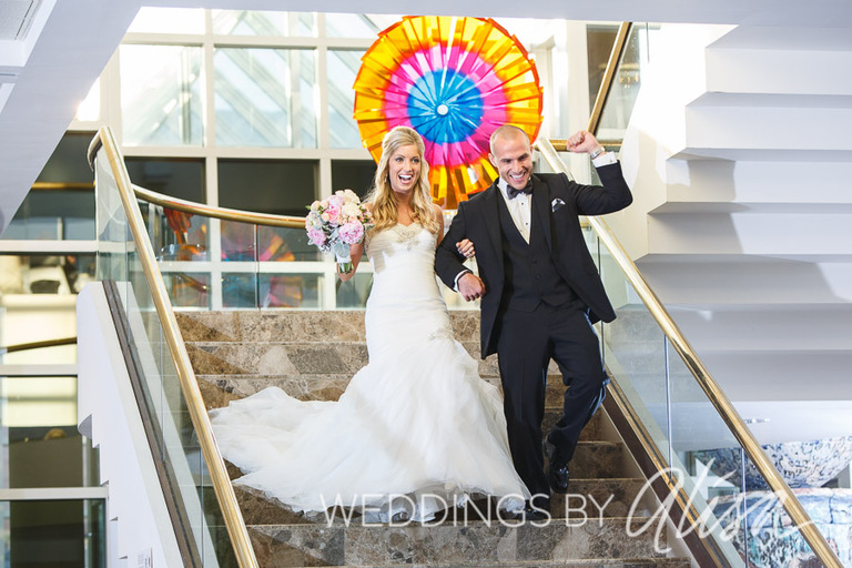 Wedding reception at Butler Art Institute in Youngstown