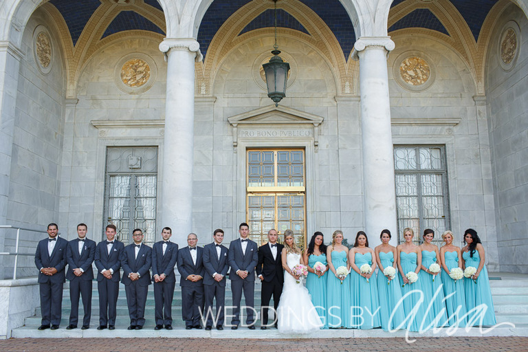 Wedding reception at Butler Art Institute in Youngstown