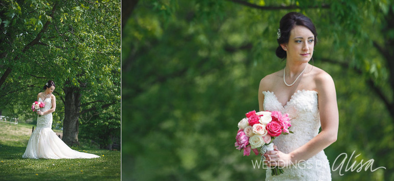 Farm bridal portraits in Pittsburgh