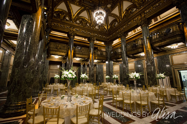Wedding Reception at Carnegie Music Hall Foyer