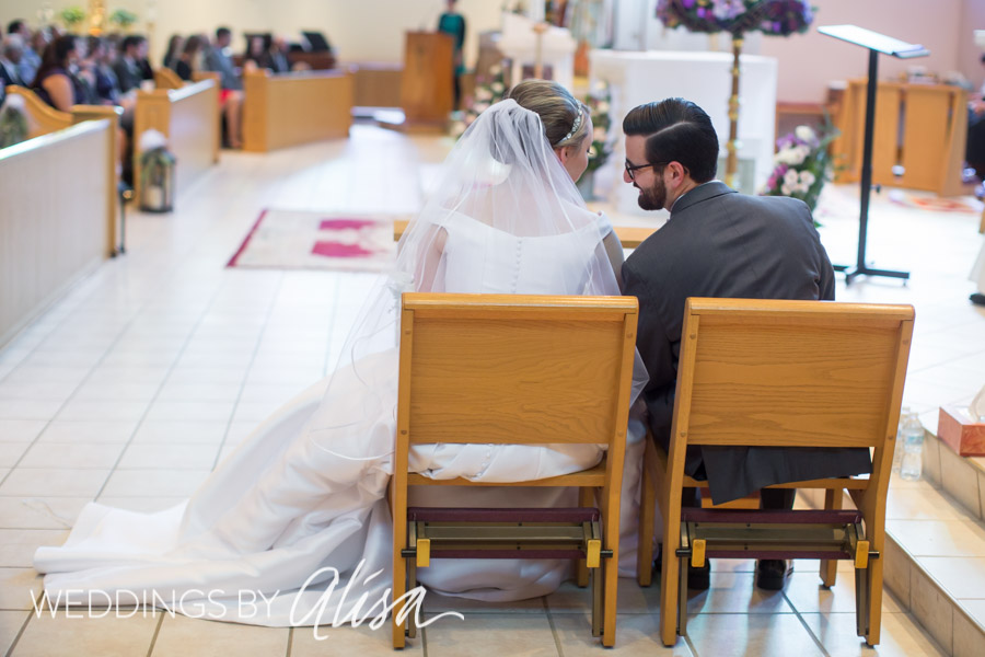 Holy Family Catholic Church Steubenville wedding photos