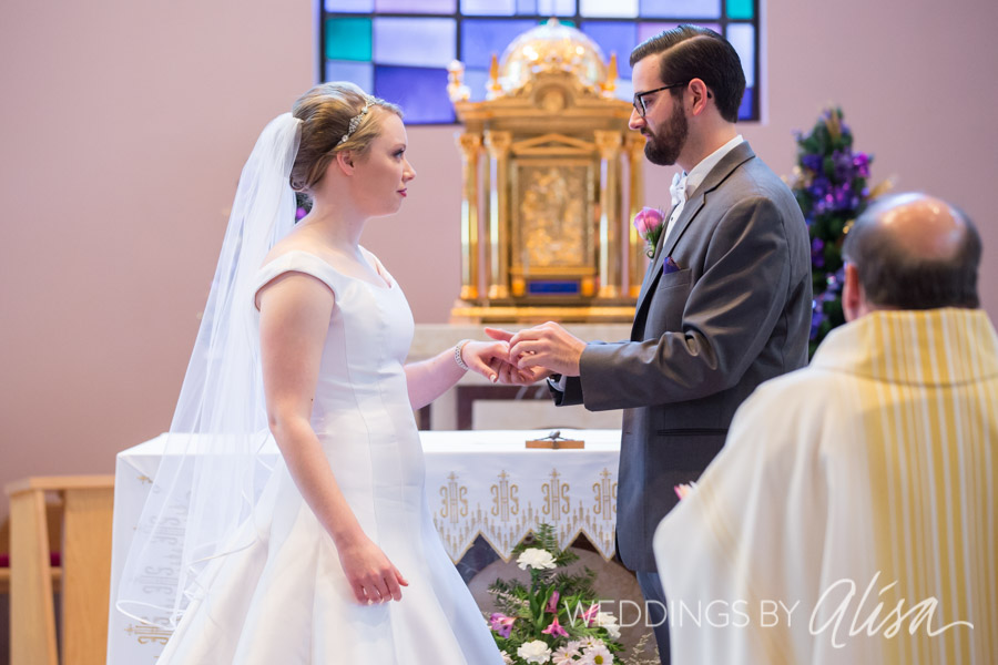 Holy Family Catholic Church Steubenville wedding photos