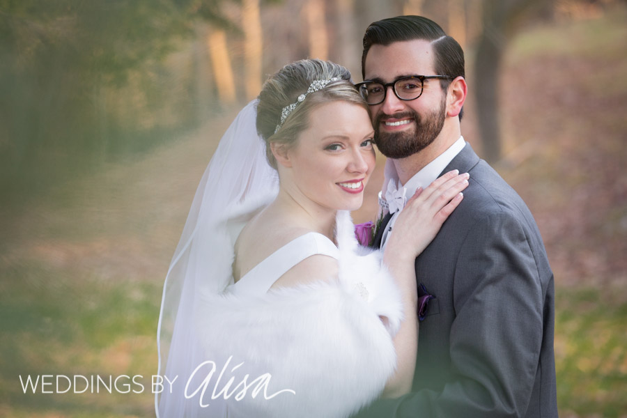 Bridal fur for winter wedding in Pittsburgh