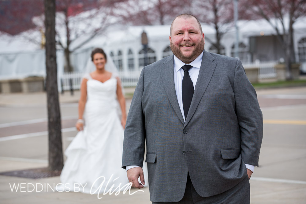 First look on Wedding day in Pittsburgh
